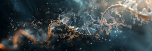 Loop Dark Space Time Illusion Travel Abstract Background,Imagination Inspiration Unreal Engine Concept Graphic.