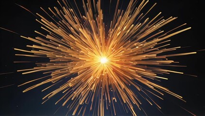 Wall Mural - Big bang burst explosion in outer space sky