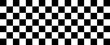 Black and white checker pattern vector illustration. Chess board. Abstract checkered checkerboard for game. Grid geometric square shape. Race flag. Retro mosaic floor