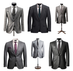 Wall Mural - Set of stylish business suits cut out