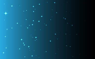 Abstract space background with shining stars