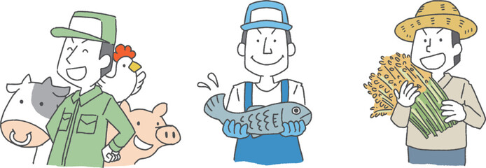  畜産水産農業に従事する人