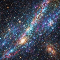 Wall Mural - space galaxy background