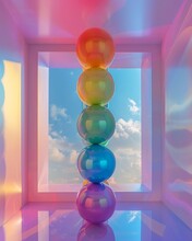 Elevate Your Space With A Dynamic Image Showcasing Levitating Balls Changing Hues To Resonate With The Rooms Vibe Let The Colors Speak Volumes About The Atmosphere