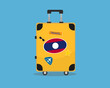 © Hakan - Suitcase or baggage with Laos flag, holiday and vacation idea