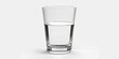 © Людмила - Glass half full of water on a white background