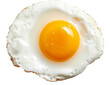 ried Egg on white background