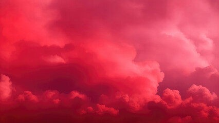 red atmospheric background of smoke and clouds. spooky cloudscape with ethereal swirls