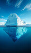 ©  VisionaryFrames - Iceberg Metaphor for Conscious and Subconscious Mind Concept