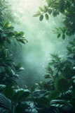 Fototapeta Mapy - A tranquil emerald-green abstract background, resembling the lush foliage of a serene forest