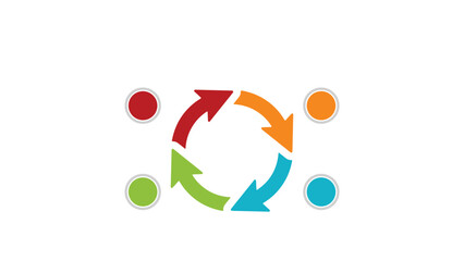 Wall Mural - Circle infographic presentation layout fully editable.
