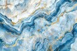 Abstract marbled blue and white granite stone texture, seamless panoramic background illustration