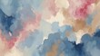 watercolor blue, pink and beige paint texture background
