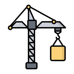 Wall Mural - Tower Crane Icon