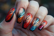 Dreams Weaved onto Nails with Dreamcatcher Imagery and Sparkling Dust