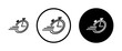 Express Icon Set. Fast Delivery Symbol. Quick, Rapid or Speedy Delivery Sign suitable for apps and websites UI designs.