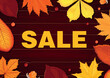 Advertising banners, templates for fall discounts. black friday
