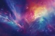 Cosmic abstract background, colorful galaxy with nebula and stars, space art