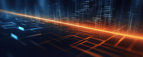 Poster - digital background for tech, ai, data, audio, graphics, and more