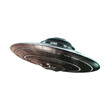 © Pipin - Silver flying saucer futuristic ufo spaceship png isolated on transparent background