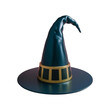 Witch hat isolated on transparent background