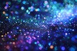 : A glowing, animated constellation of stars, in blues, purples, and greens