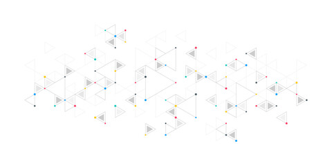Wall Mural - abstract vector background with a geometric pattern of triangle shapes. graphic design element