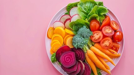  A white platter brimming with vegetables sits beside a mound of carrots and broccoli