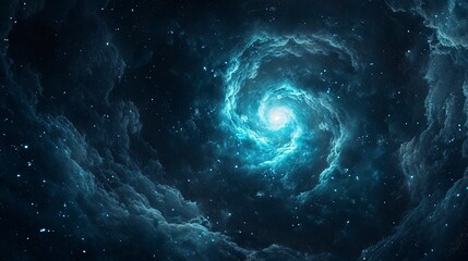Wall Mural - spiral nebula, space background.