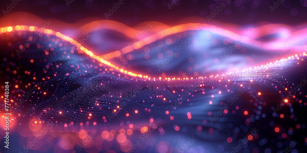 Abstract technology art Futuristic background energy wave shape lines ...