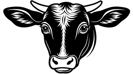 Wall Mural - Cow Head Vector High-Quality Illustrations for Your Design Needs