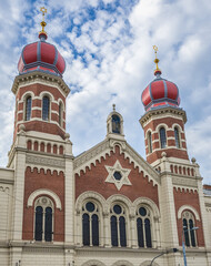 Poster - Gothic style Great Synagogue in Pilsen in Pilsen city, Czech Republic