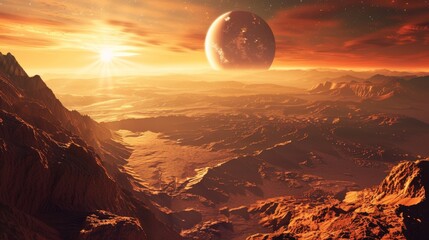 Poster - Distant View of a Planet