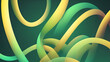 Green and yellow tint Gradient loops. Seamless footage in background, multicolor gradient backdrop moving in loop. Circular gradient with lights