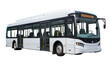 © PNG - White urban bus isolated in no background. 3d rendering.