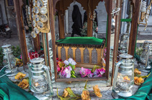 Replica Of Imam Husayn Tomb On A Street During Muharram Month In Kashan, Iran