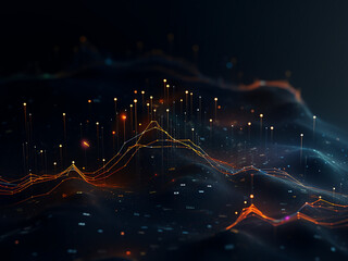 Wall Mural - Veiled cosmic rays dark in the galactic expanse. AI Generation.