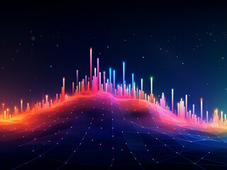 Wall Mural - The brilliance of cosmic rays in the galaxy's embrace. AI Generation.