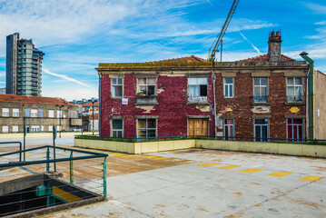 Poster - On the roof of parking lot in Santo Ildefonso area of Porto, Portugal