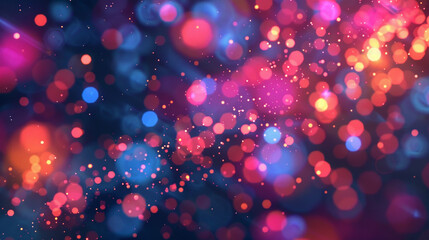 Wall Mural - abstract bokeh neon background