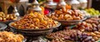 © Vladyslav Tykhonov - Sumptuous Spread Of Traditional Arabic Food Served During Ramadan Featuring Dates and Almonds