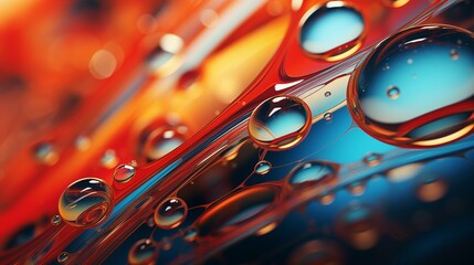 Wall Mural - abstract oil drops. Colorful oil drops and swirls on a background