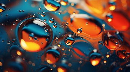 Wall Mural - abstract oil drops. Colorful oil drops and swirls on a background