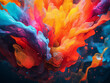 Stunning oily painting with vibrant hues, perfect for wallpapers.