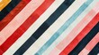 Artistic diagonal stripes in blue red white and black. Creative background with a diagonal multi-color stripe design.