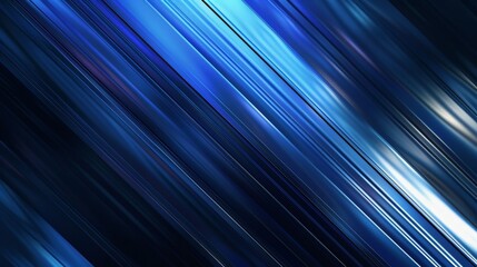 Wall Mural - Speeding blue diagonal lines in abstract fluidity for dynamic backgrounds. Futuristic blue streaks for a modern and dynamic graphic element.