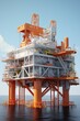 © València - oil rig on water Generative AI