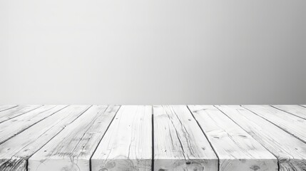 Poster - This white wood table top can be used to display or montage your products