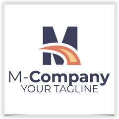 Wall Mural - Vector letter m logo design template