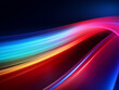 Vector illustration depicts multicolored lines for internet posters.